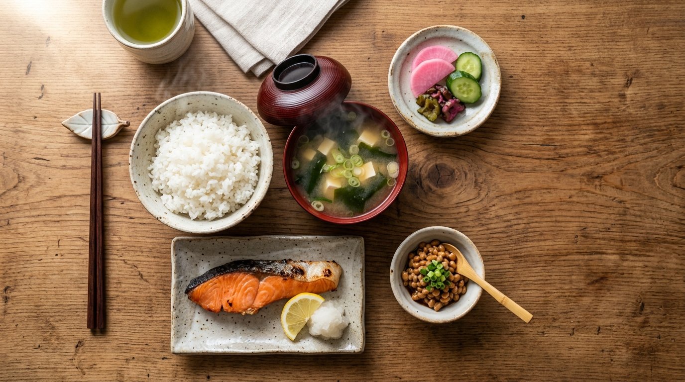 お米を中心とした和食の食卓